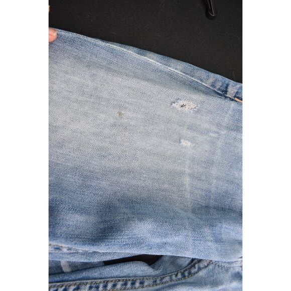 Hudson Skinny Jeans Medium Blue Distressed Knee Super Soft Womens 27 - Picture 3 of 12